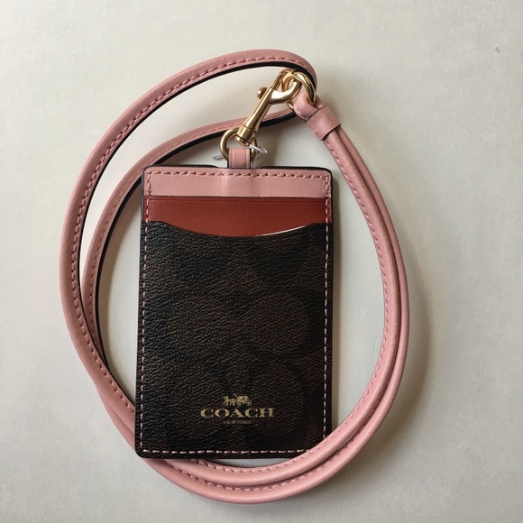 Coach Accessories - Coach Color Block Lanyard ID Card Case F57964